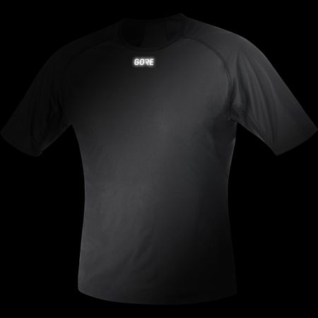 M GWS BASE LAYER Herren-Windstopper-Kurzarmshirt / black / M
