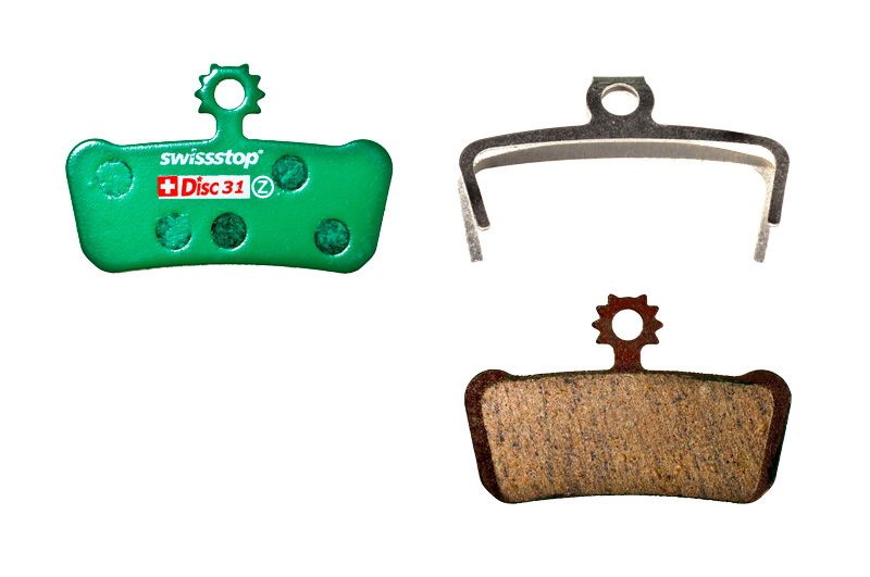 DISC C 31 Bremsbelag, organisch, AVID XO Trail/ Elixir 9/7/RAM Guide Ultimate, RSC, RS, R / grün / ORGANISCH