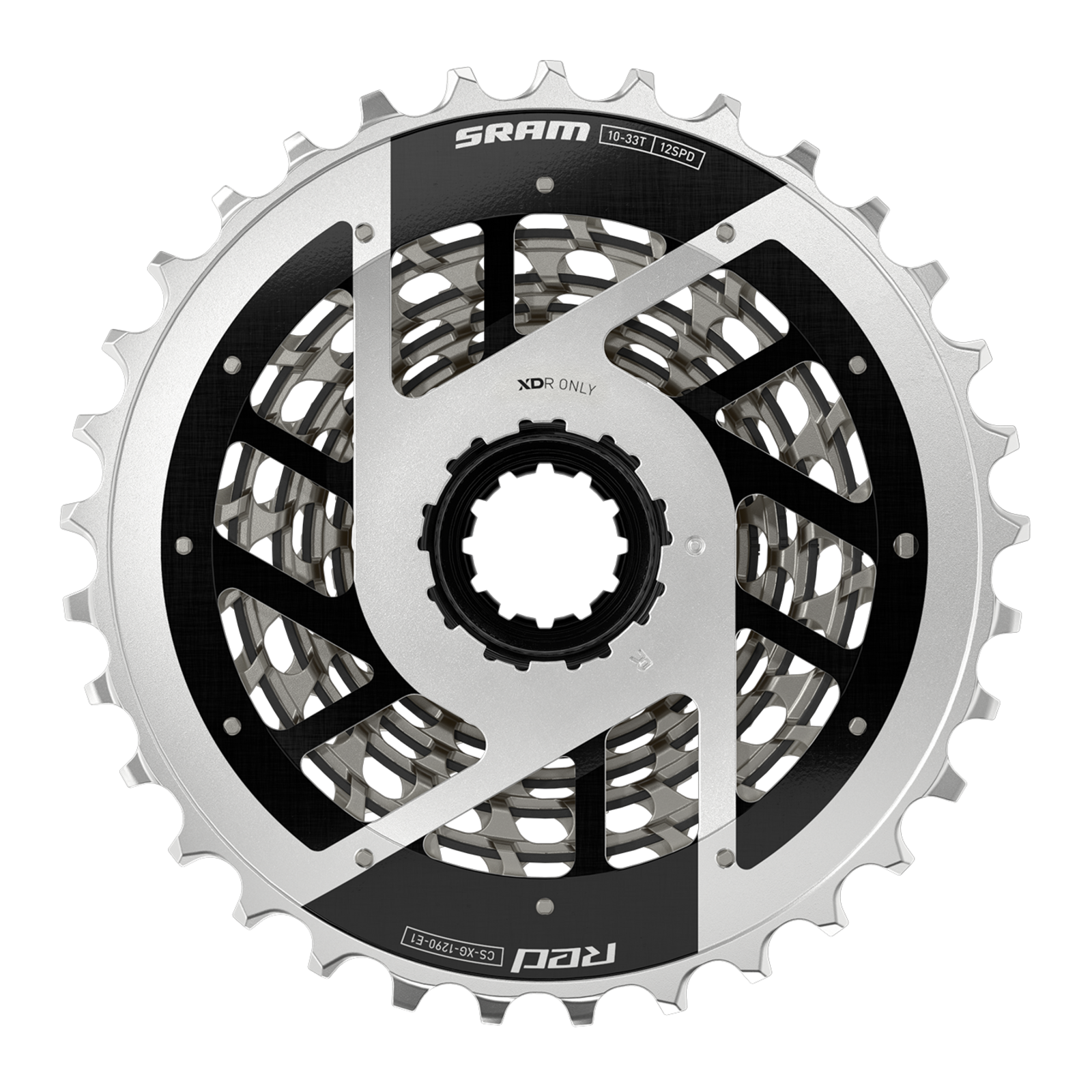 MY24 Cassette XG-1290 Red AXS 12SP / silver / 10-36t