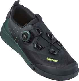 Flatpedal-Schuhe - FLAT PEDAL PRO Flatpedal-Schuhe, schwarz/grün von SUPLEST CYCLING SHOES