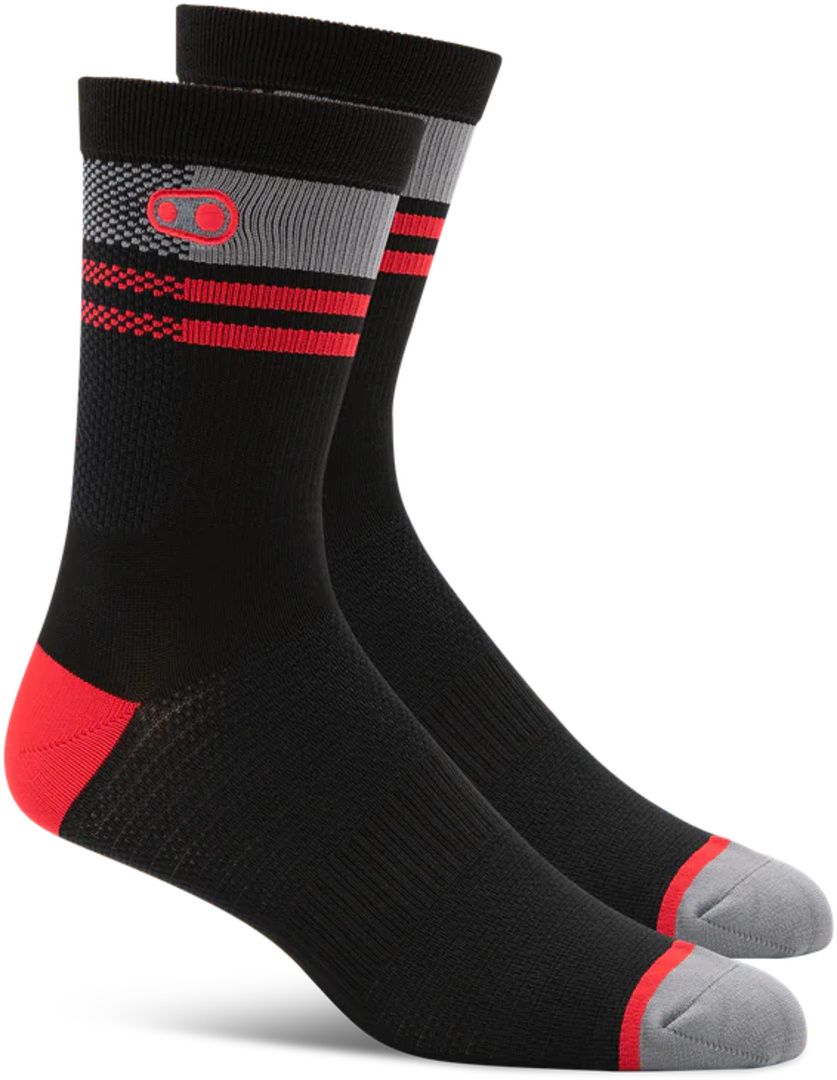 Socken Trail / schwarz-rot-grau / S/M