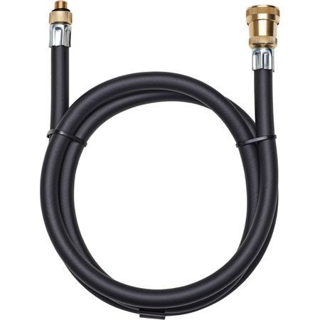 Pumpenschlauch für Rennkompressort mit Messingnippel / schwarz