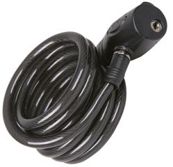 TWIN-TIP Kabelschloss / schwarz / 120CM