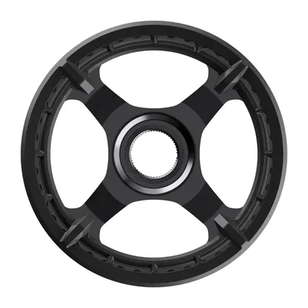 Kettenblatt STEPS CR-ET600 / schwarz / 38 Zähne, doppelter Hosenschutz