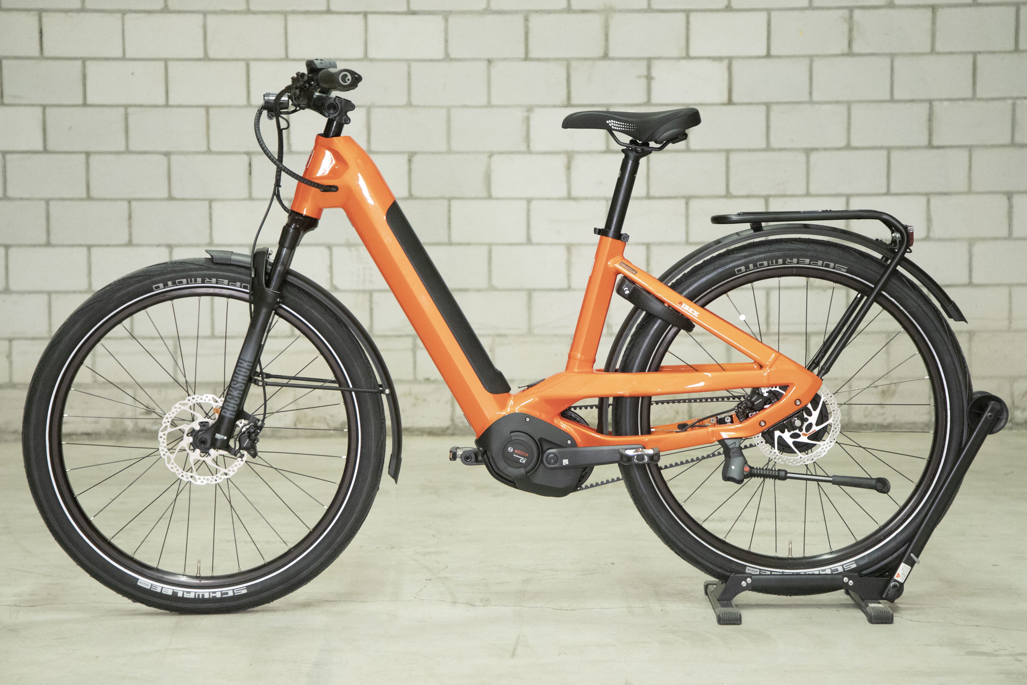 eMISSION  NEO+ Riemen E-City- und Alltagsvelo / sunset orange / 46 CM