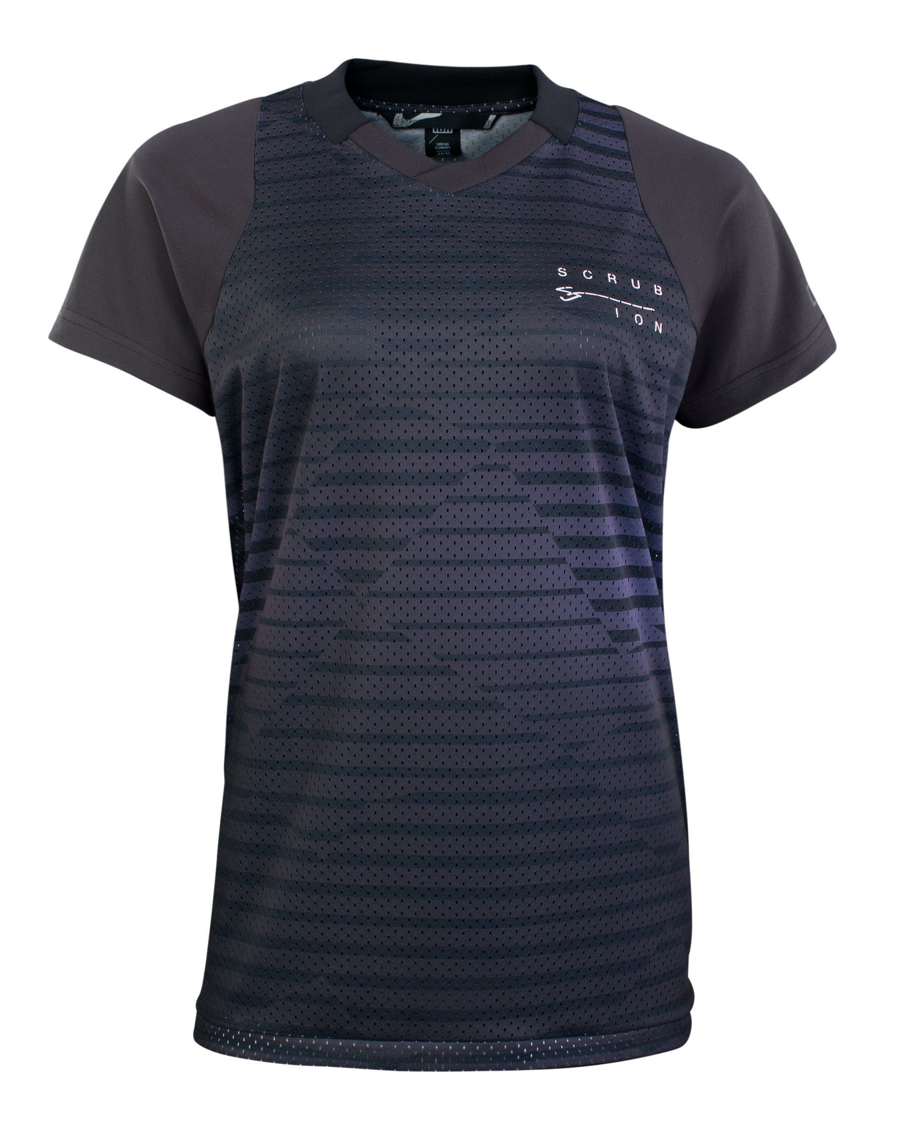 SCRUB Damen-Kurzarmshirt / black / 34