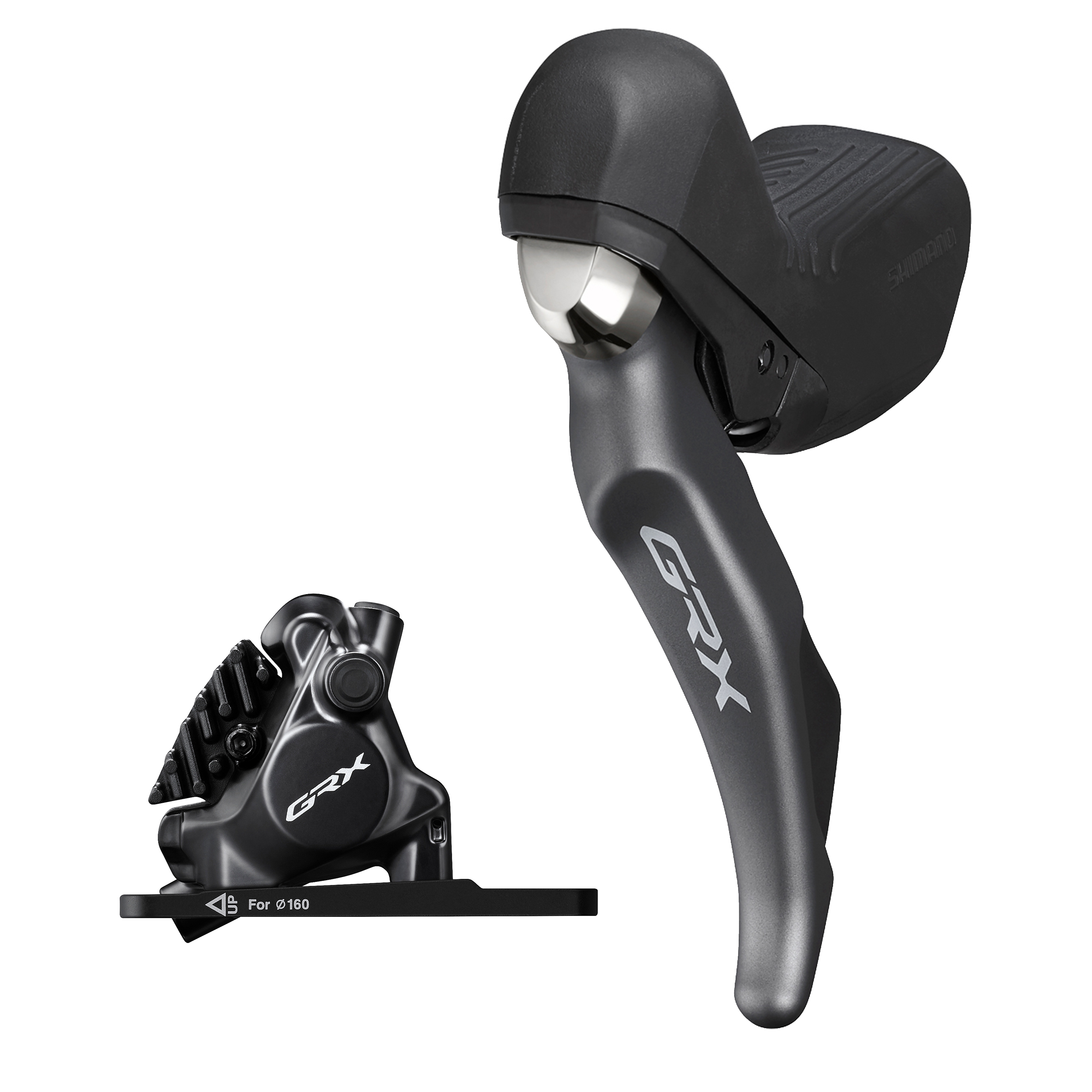 Scheibenbremsen-Set GRX BR-RX820 mit ST-RX810 / Schwarz / vorne, Hebel links, bremsen, 100 cm