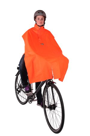 RAINLESS Unisex-Regenponcho / orange