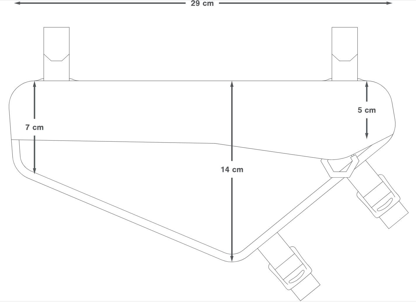RACING FRAME PACK 2.4L Rahmentasche / black / 2.4L