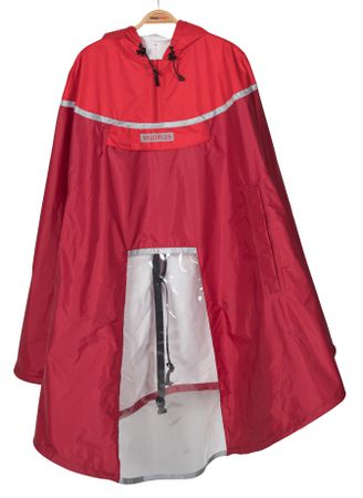 WINDOW 2.1 Unisex-Regenponcho / red/dark red / S/M