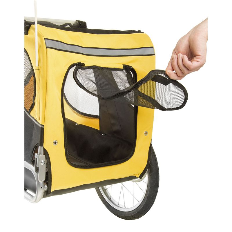 PET-RIDE Hundeanhänger / gelb