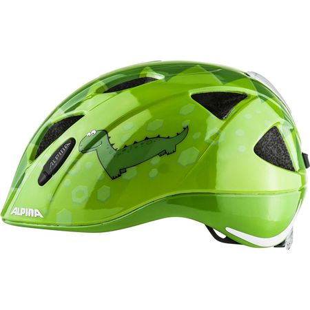 XIMO FLASH Kinderhelm mit Blinklicht / grün / 49-54cm
