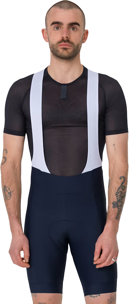 CORE Herren-Trägerhose / dark navy/white / L