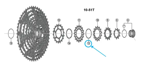 Zahnkranz CS-M9200 / 0.95 mm