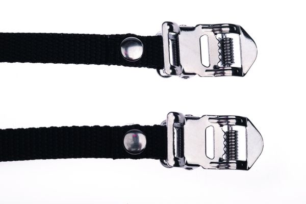 Bike Attitude Pedalriemen Nylon schwarz / schwarz