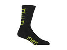 Seasonal Merino Sock / black/lime breakdown / S