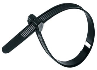 KABELBINDER-SET für Korbbefestigung / schwarz