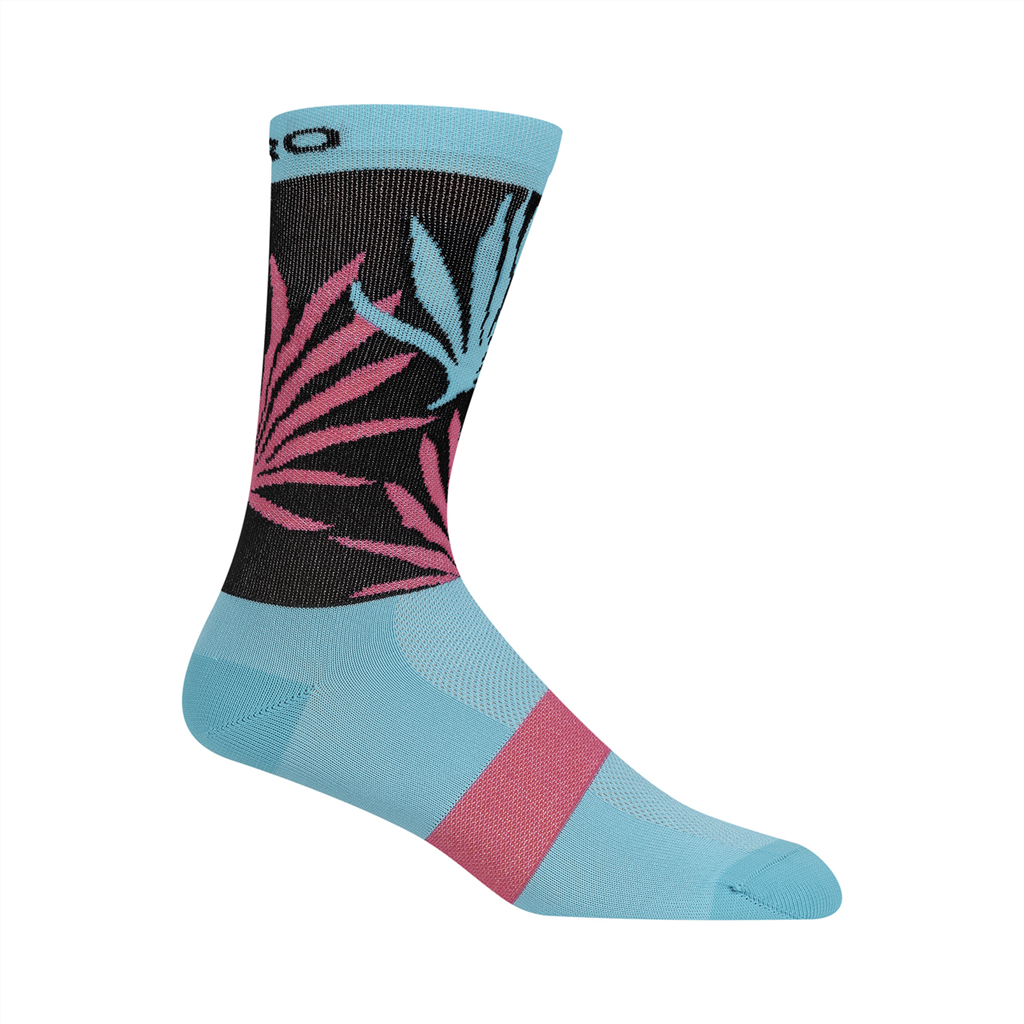 Comp Racer High Rise Sock , screaming teal/neon pink - Hauptansicht