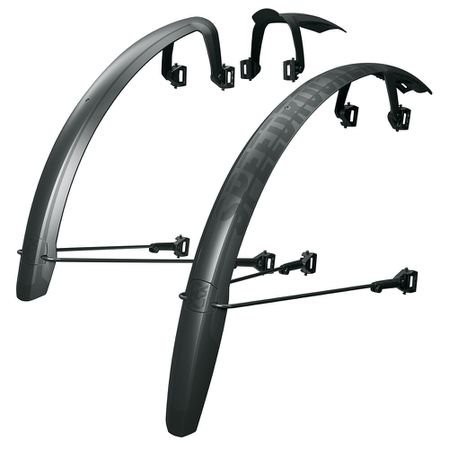 SPEEDROCKER Schutzblech-Set für Gravelbikes / schwarz / 28", 52mm