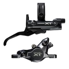 XT M8220 4-Kolben-Scheibenbrems-Set / schwarz / vorne