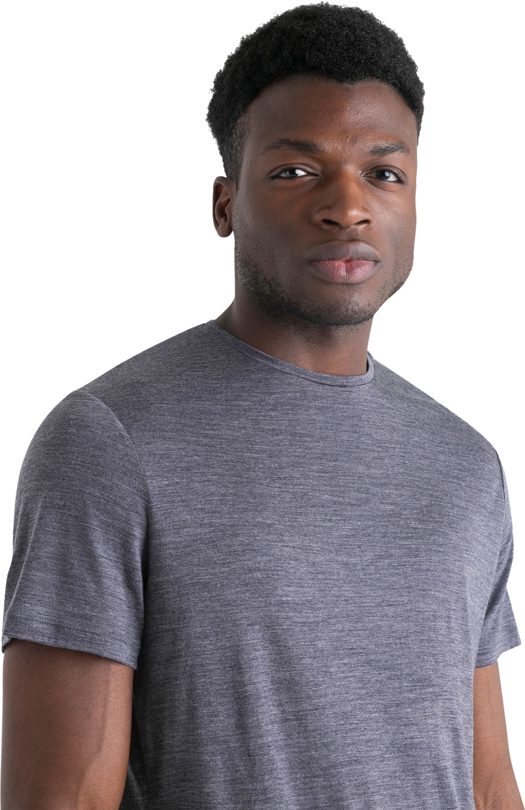 SPHERE III Herren-Merino-Kurzarmshirt / midnight navy hthr / XXL