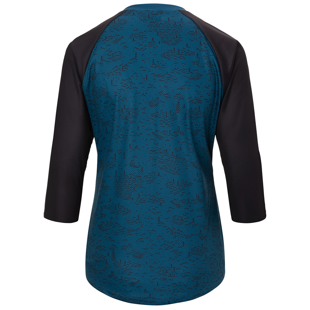 W Roust 3/4 Jersey / harbor blue scree / XS