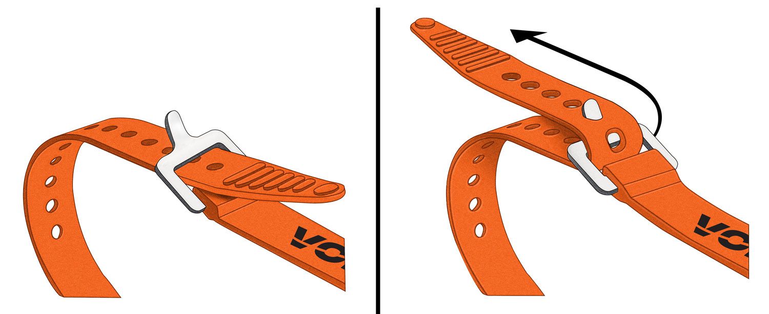 VOILE-STRAPS NANO-SERIE Riemen / black / 23cm
