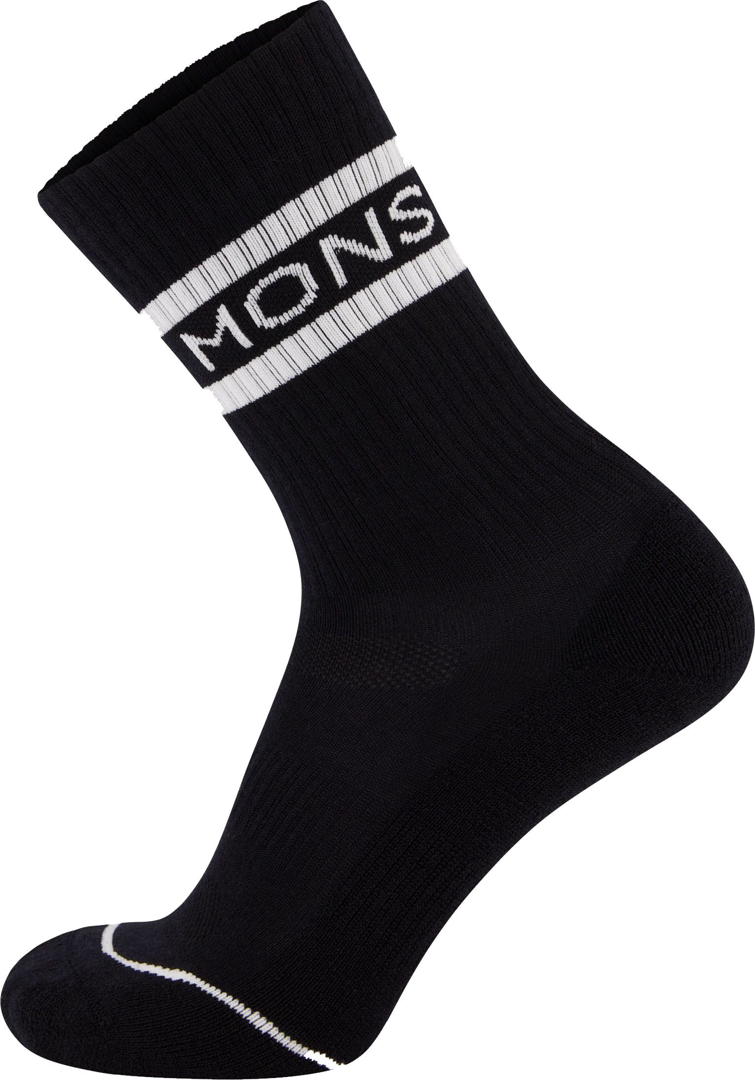SIGNATURE MERINO CREW Bikesocken / black _ white / S=35-38