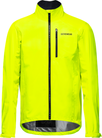 GLIDEWHEEL GTX Herren-Regenjacke / neon yellow / XL