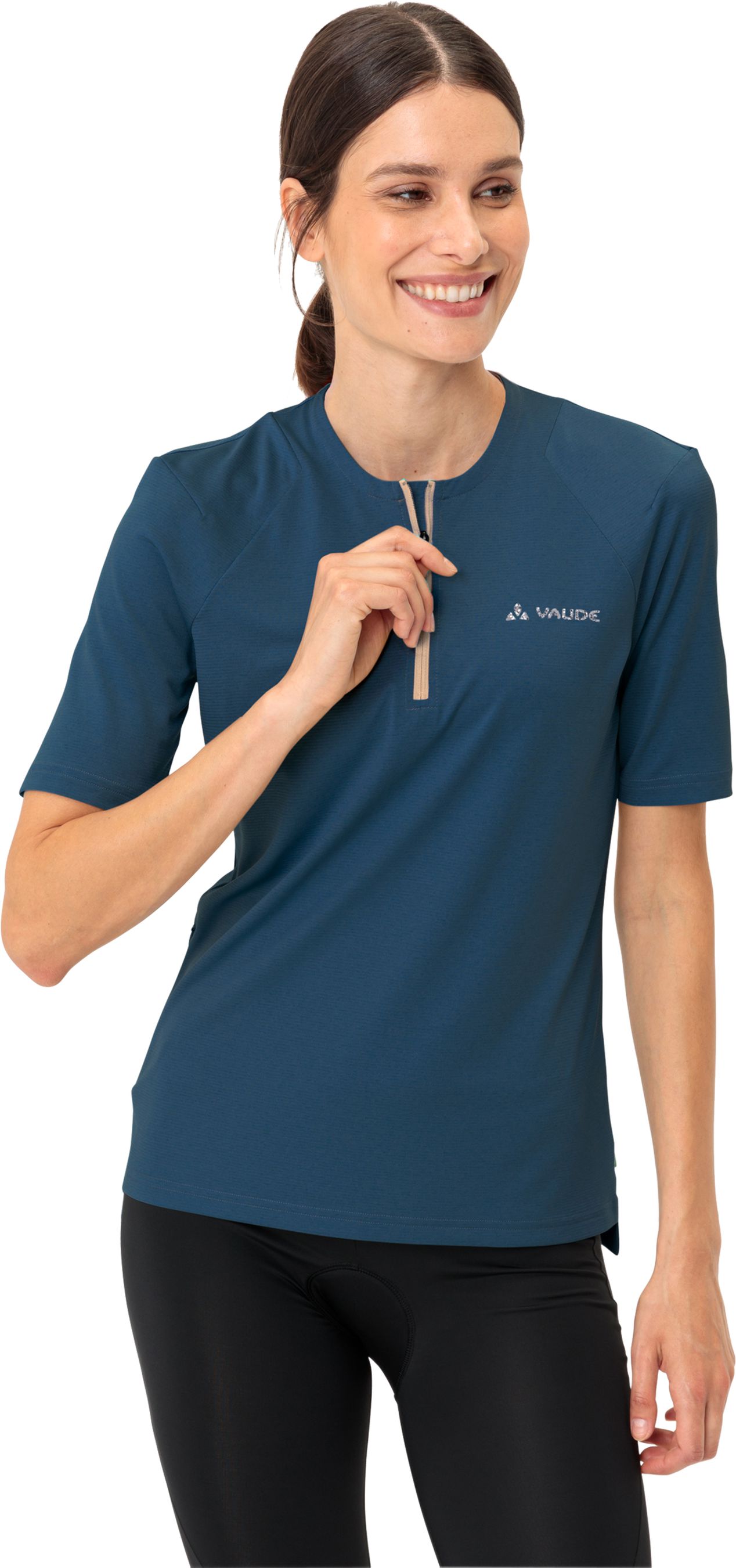 TREMALZO Q Damen-Kurzarmtrikot / dark sea / 38