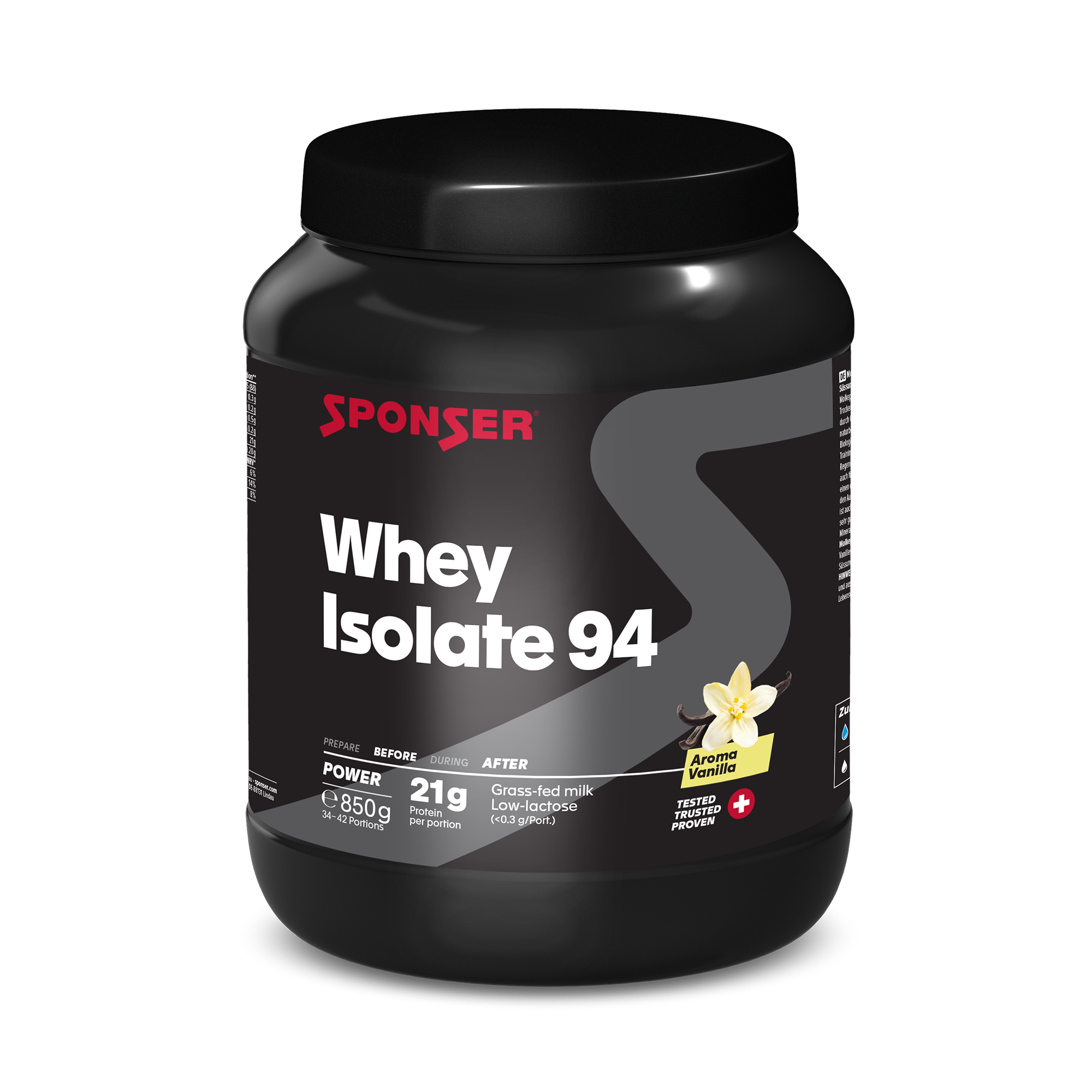 WHEY ISOLATE 94, Vanille, Dose 850g / VANILLE