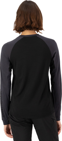 TARN Damen-Merino-Langarmshirt / black/9 iron / S