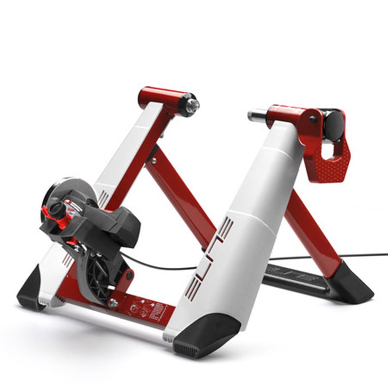 NOVO FORCE Hometrainer, feste Rolle mit Magnetbremse / weiss-rot