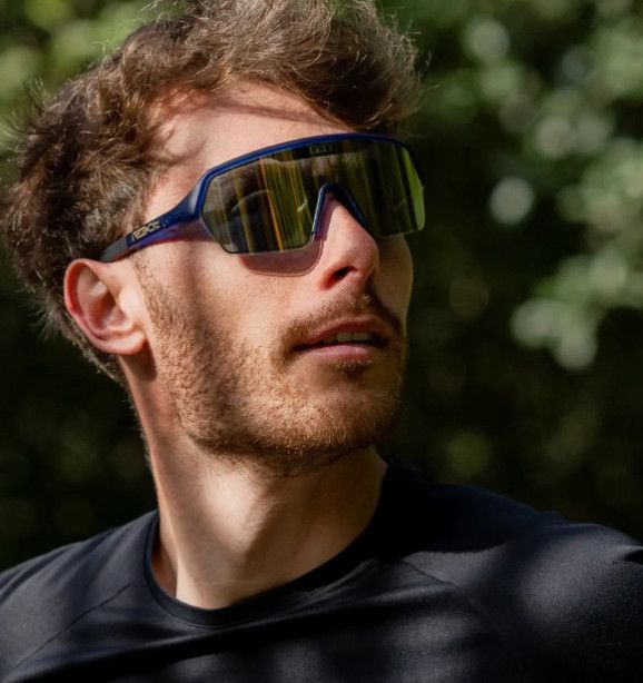 ERVO Sportbrille / gold blue