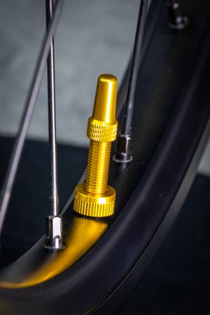 V2 Tubeless Ventil Kit / Gold / 44 mm