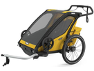 THULE CHARIOT SPORT 2 Kinderanhänger / yellow on black