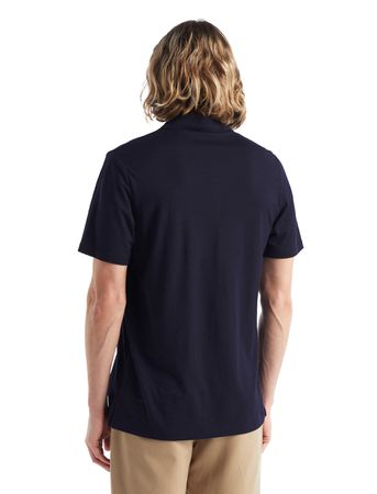 TECH LITE II Herren-Merino-Kurzarm-Poloshirt / midnight navy / XL