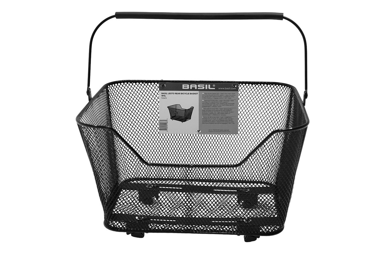 Lesto Fahrradkorb hinten WSL-System / schwarz