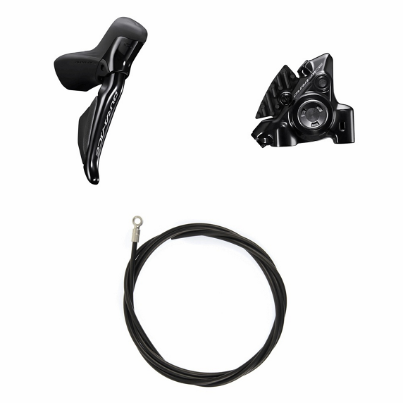 Scheibenbremsen-Set Dura-Ace BR-R9270 und ST-R9270 / Schwarz / hinten, Hebel rechts, 12, 170 cm, Box