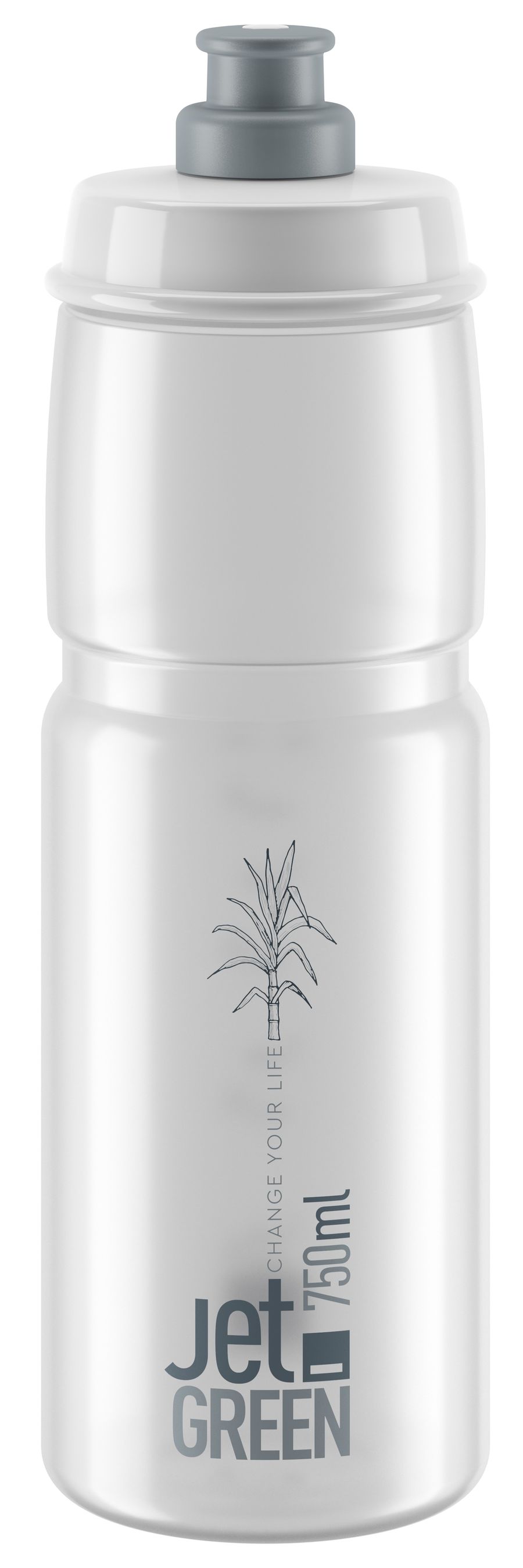 Bidon Jet Green transparent / transparent / 750 ml, 88 g