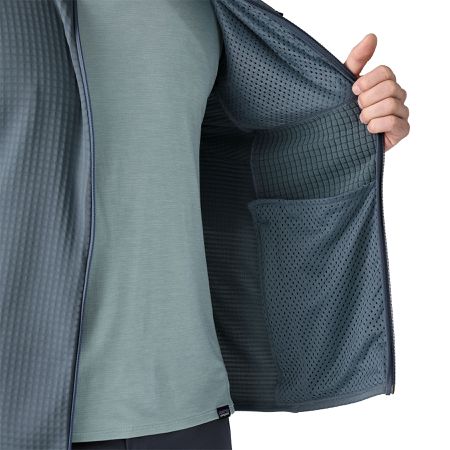 R1 HYBRID Herren-Fleecejacke / utility blue / S