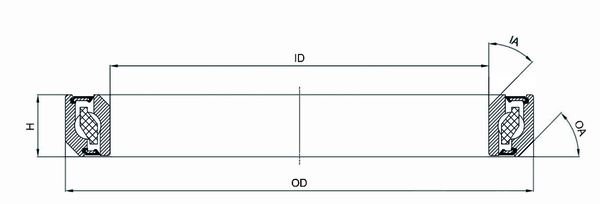 Kompaktlager / CB-751 34.1x46x7 45°/45°