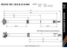 REVIVE Sattelst. Ø31.6/185mm / schwarz / 31.6mm