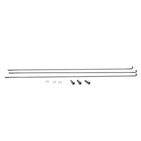 Spoke and Nipple 282mm D-Light J-Bend Qty 3 / black