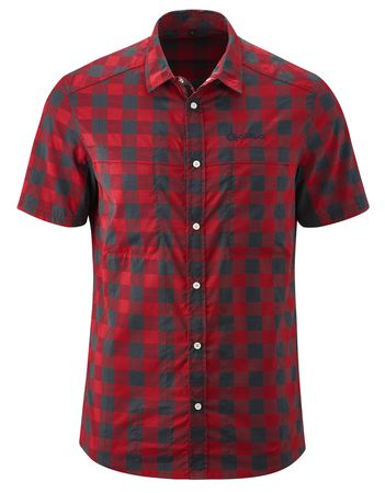 DON Herren-Kurzarm-Bikehemd / chili pepper/graphite / 5XL