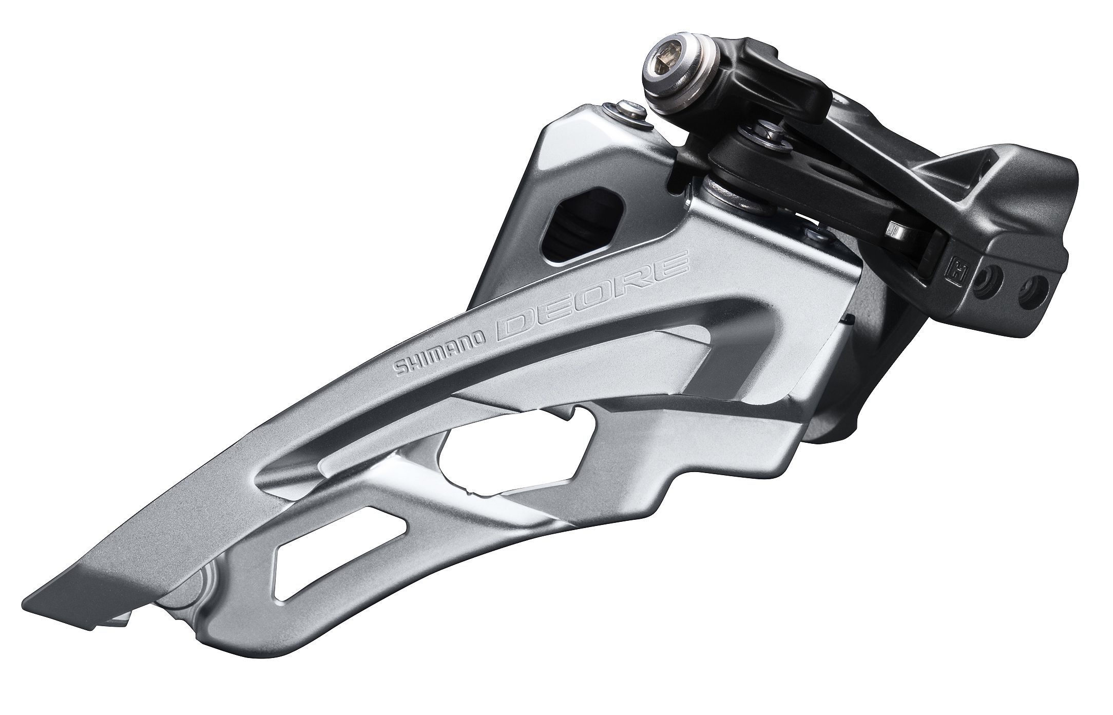 Umwerfer Deore FD-M6000 Triple 10-Gang Front-Pull / schwarz / Mid Clamp: 28.6/31.8/34.9 mm