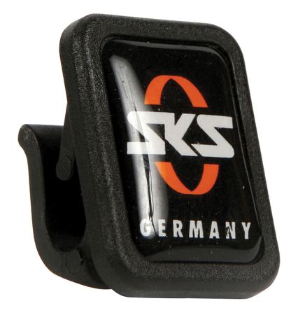 Umlaufstrebenclip mit  Logo / schwarz