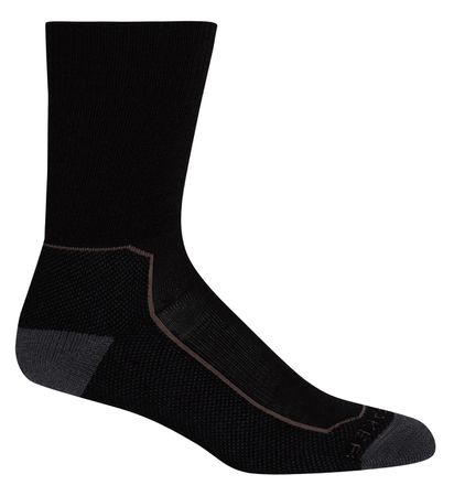 HIKE+ MEDIUM Damen-Merino-Socken / black/monsoon/mink / M=38-40