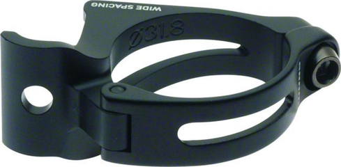 Braze-on Adaptor Wide 31.8mm with Chainspotter / black