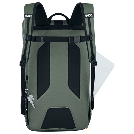Duffle Backpack 26L / dark olive/black